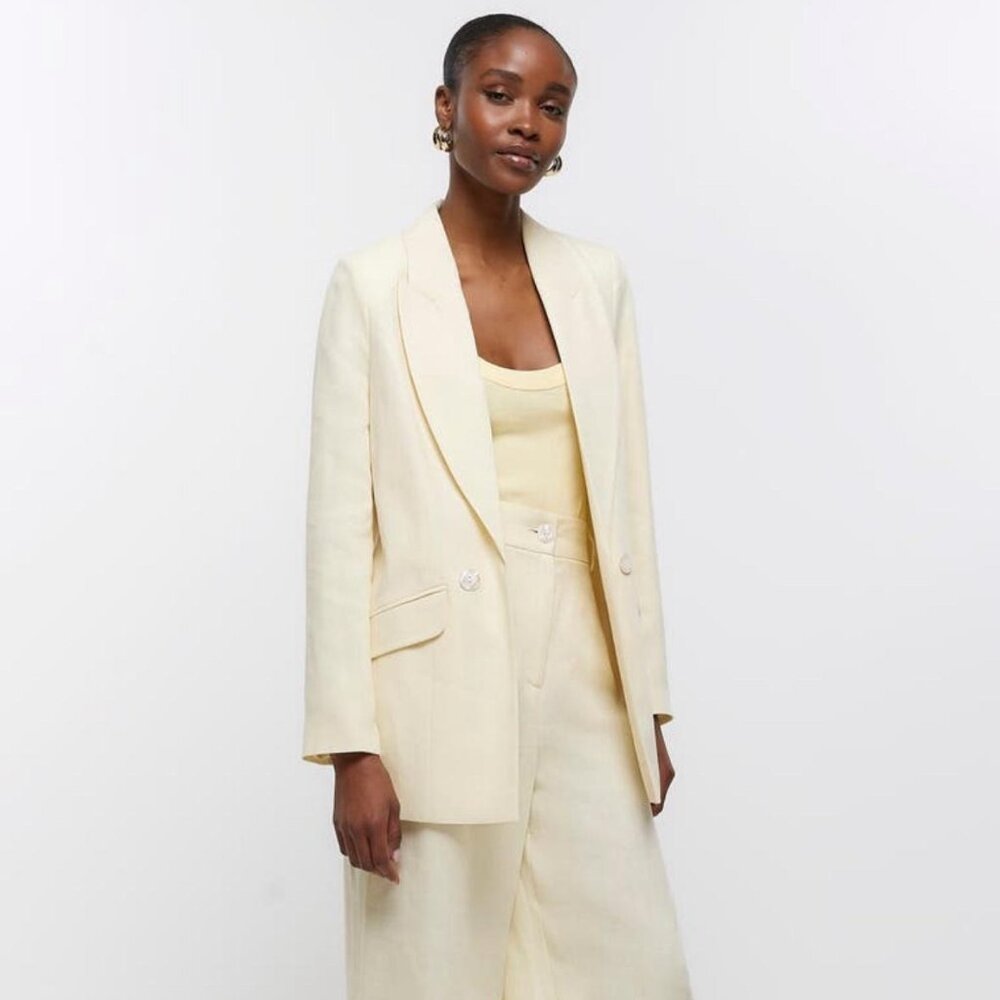 River Island Linen Blazer